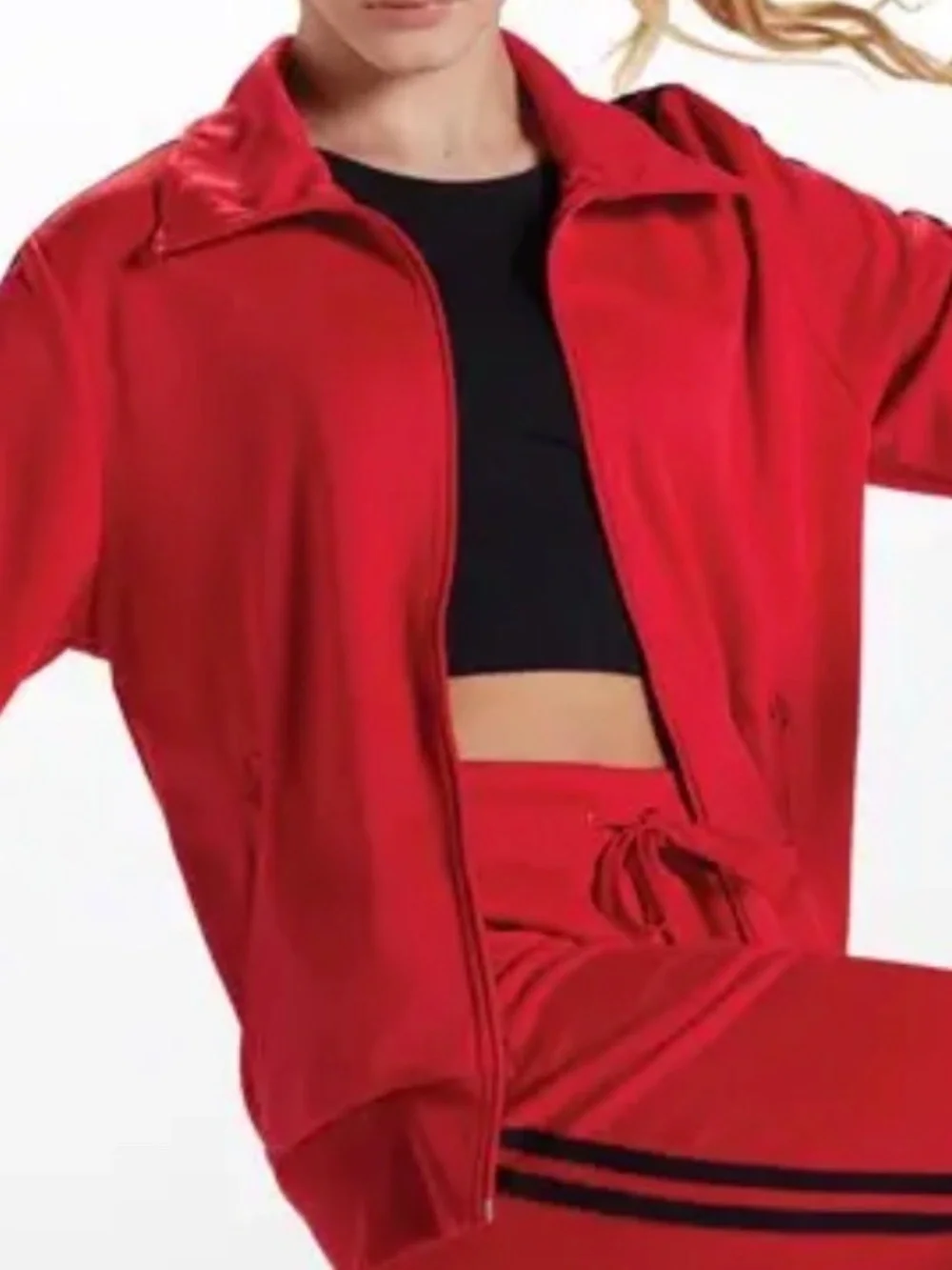 Balera Red Striped Sleeve Track Jacket